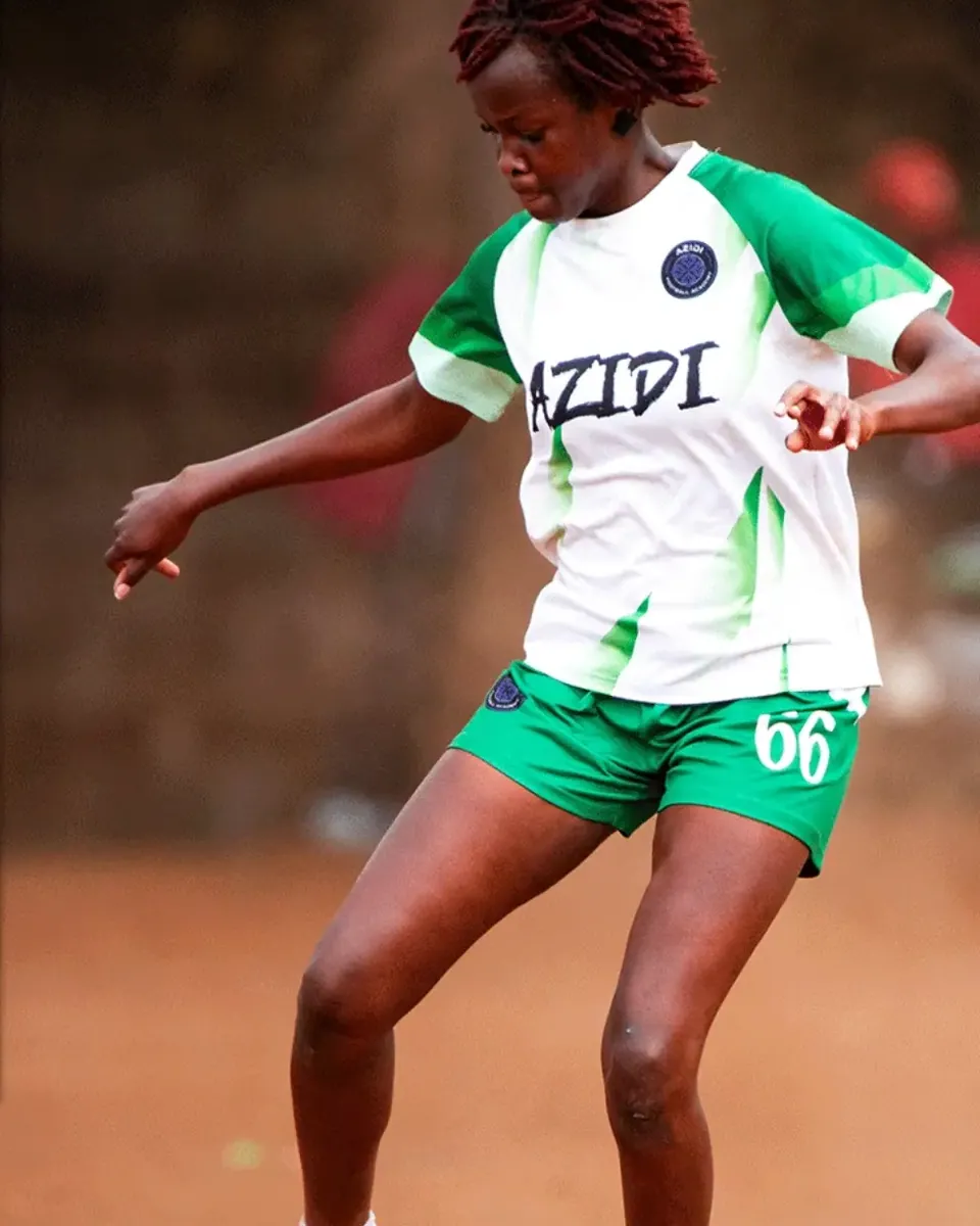 A player controlling the ball under pressure