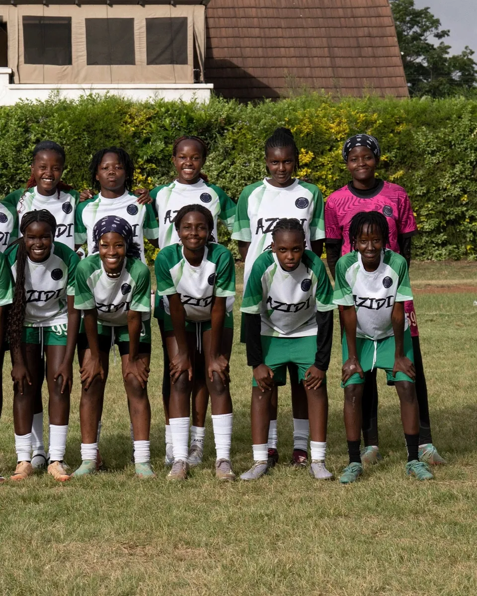 The squad lined up together before a match